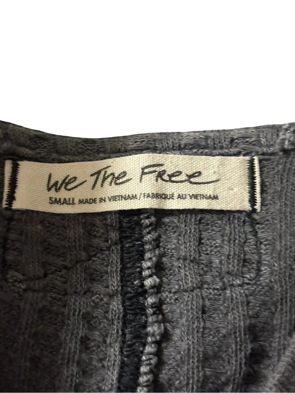 Free People relaxed waffle